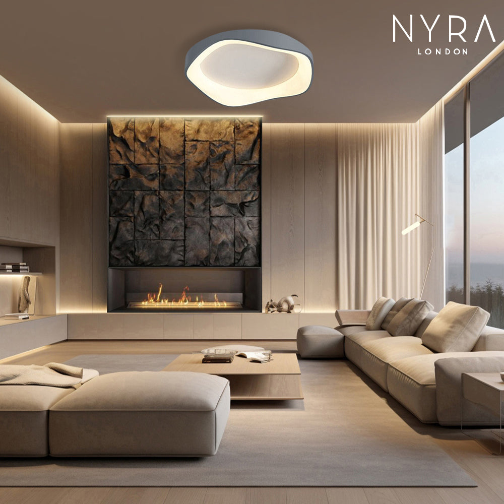 Remote-Controlled Ceiling Or Wall Light, Virelli 3-Tone LED Fixture