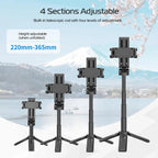 4-teiliges Selfie-Stick-Stativ mit Bluetooth für Reisende | Fioriscas