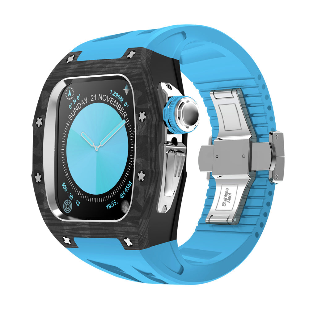 Carbon Fiber Titanium Retrofit Case, NovaCarb S10 Apple Watch Kit
