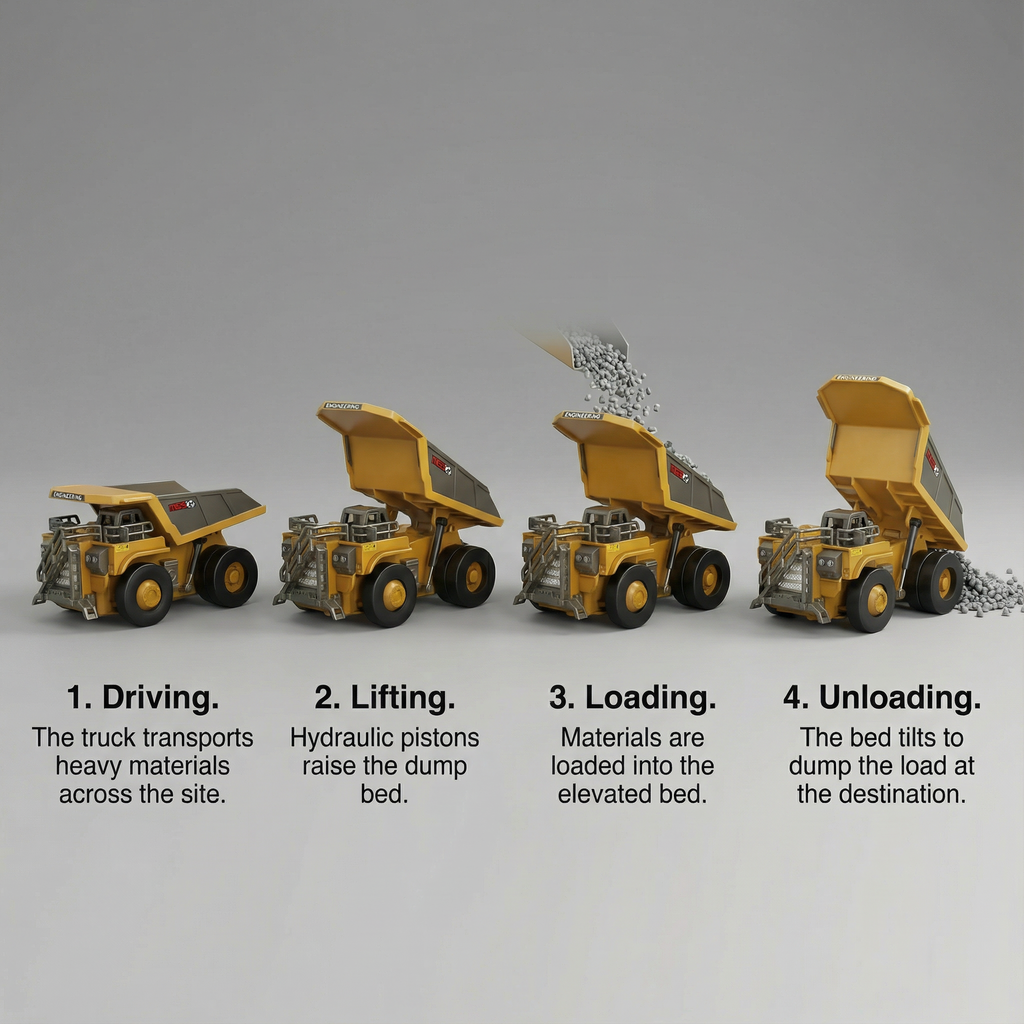 Premium Metal Remote Control Construction Vehicle for Realistic Operation and Precision Play | Fioriscas