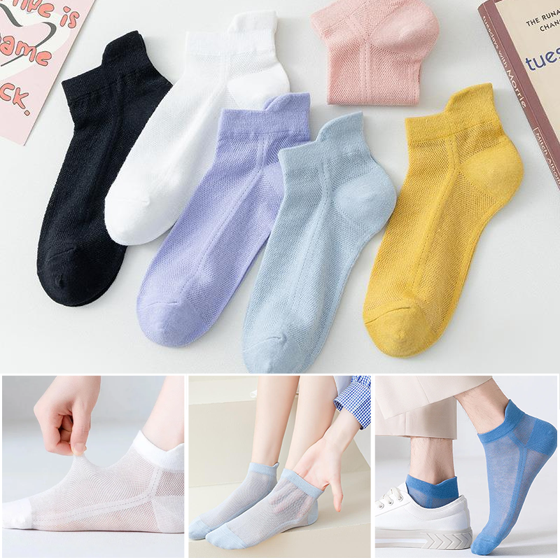 Ultra-thin, non-slip socks with invisible effect