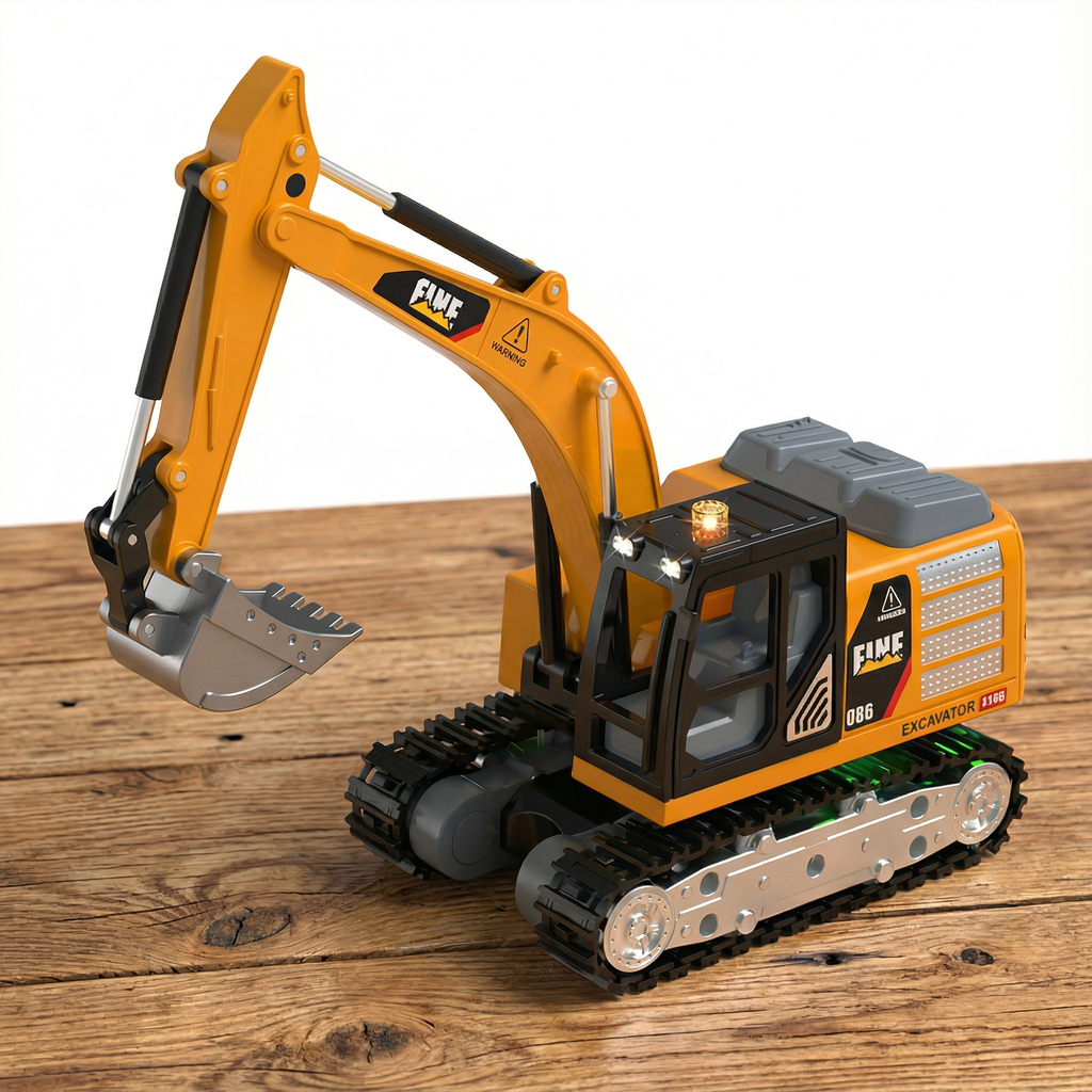 Premium Metal Remote Control Construction Vehicle for Realistic Operation and Precision Play | Fioriscas