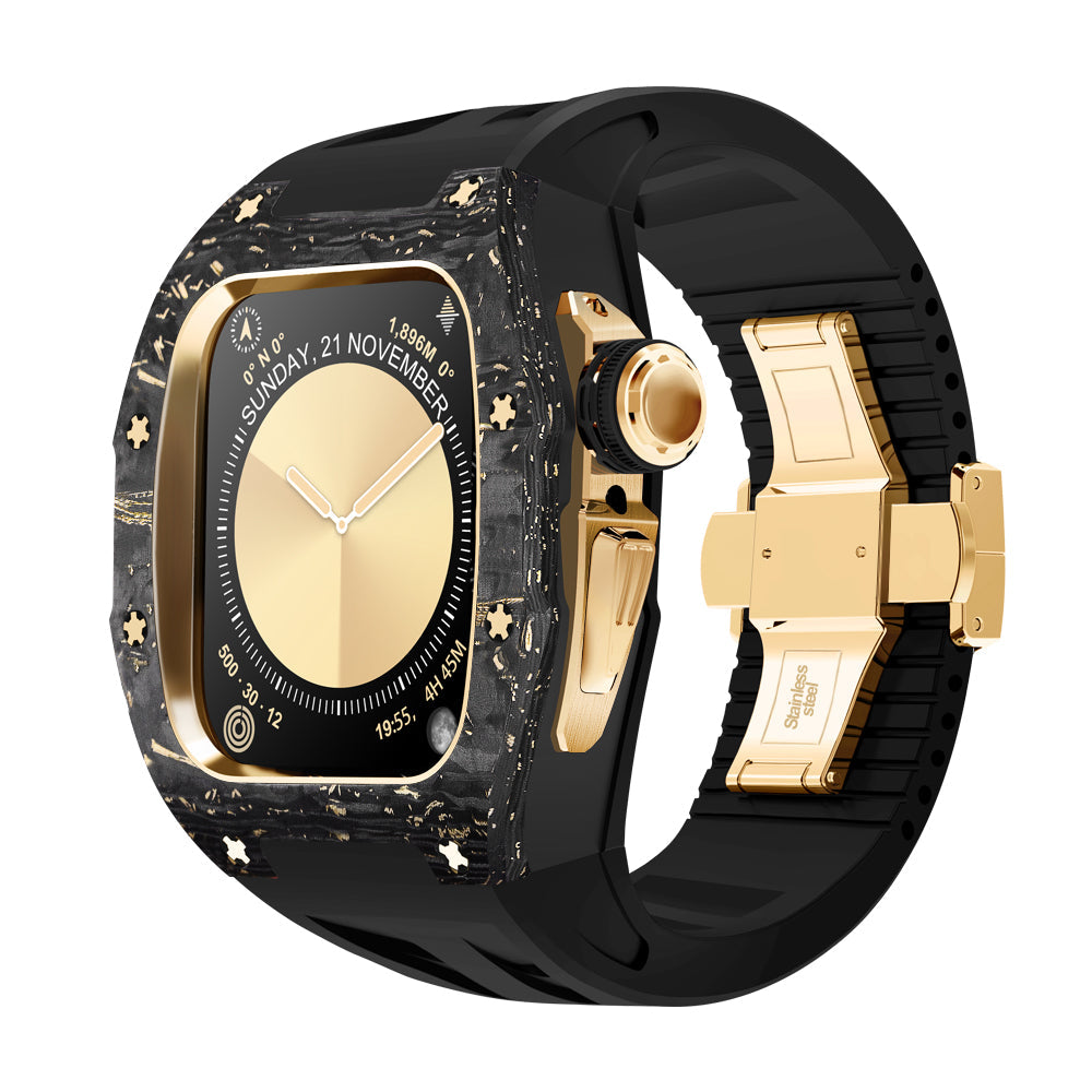 Carbon Fiber Titanium Retrofit Case, NovaCarb S10 Apple Watch Kit