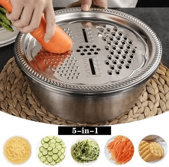 Ensemble de bassines en acier inoxydable fabriquées en Allemagne, trio de cuisine polyvalent | Fioriscas