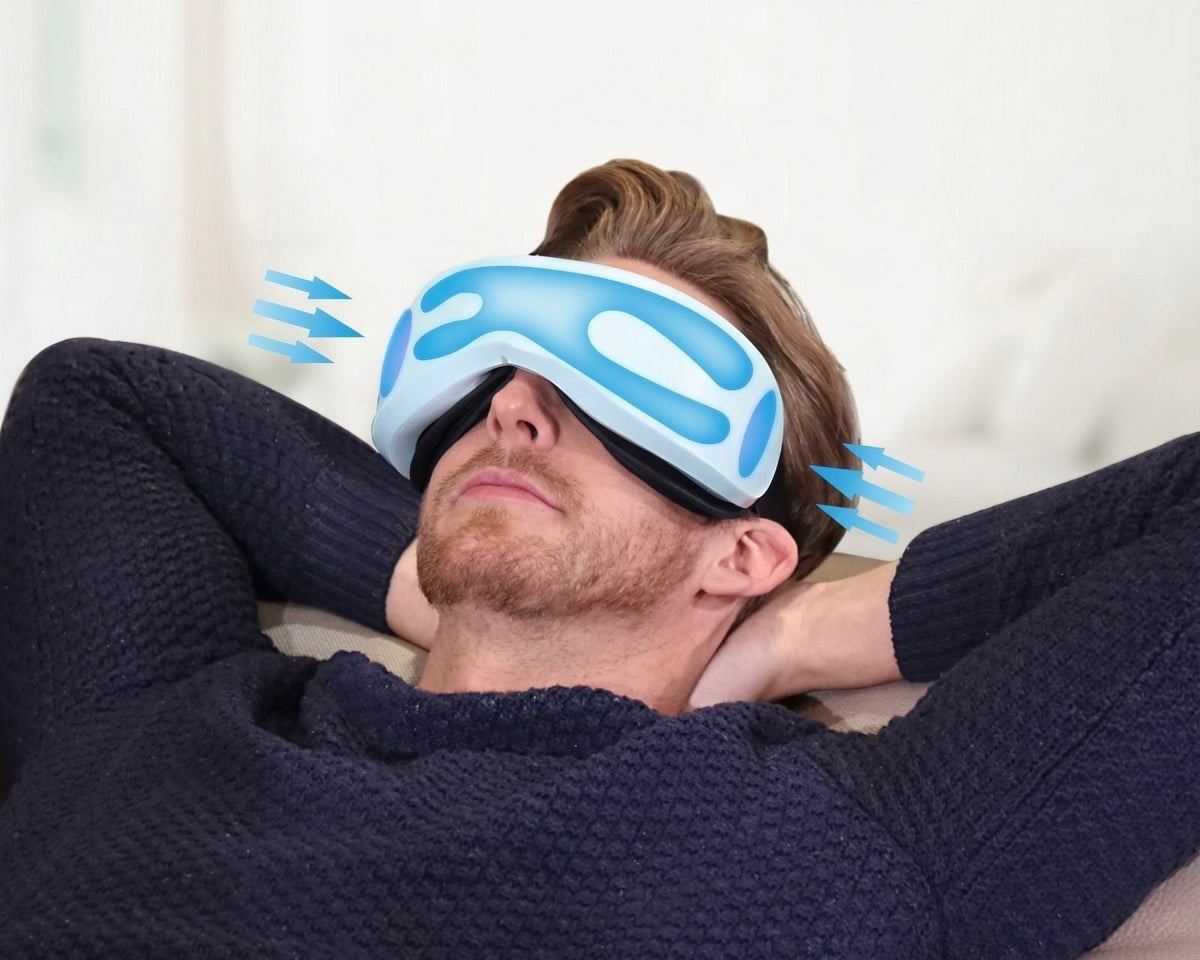 Massageador inteligente para os olhos com airbag, para relaxamento e terapia do sono | Fioriscas