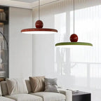 Lunara Pendelleuchte mit Glasscheibe, von Bauhaus inspirierte skandinavische LED-Leuchte