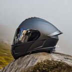 Modulární motocyklová helma, hledí s dvojitou čočkou, certifikace DOT a ECE