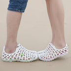 Breathable Hollow Design Solid Flat
