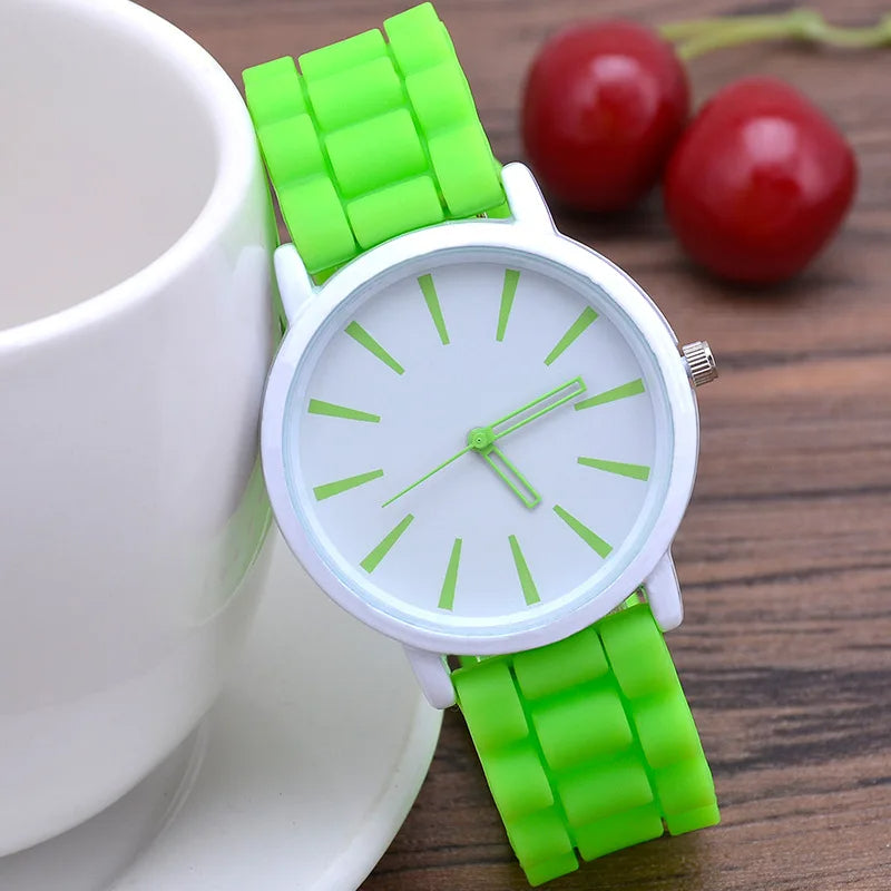 Montre KairoHue à bracelet en silicone, couleurs éclatantes et mouvement à quartz