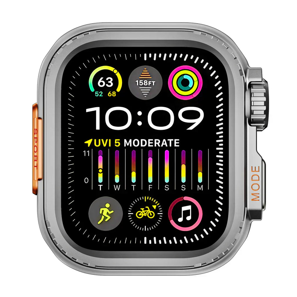 Apple Watch-etui i aluminium, AeroGuard robust beskyttelsesskal