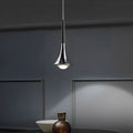 LumenAria Nordic Metal Pendant Light With A Water-Drop Silhouette For Stairs