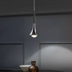 LumenAria Nordic Metal Pendant Light With A Water-Drop Silhouette For Stairs
