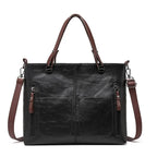 Leather Tote Bag, NordVine Handcrafted Nordic-Style Design