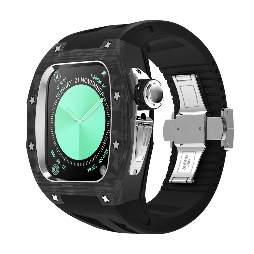 Carbon Fiber Titanium Retrofit Case, NovaCarb S10 Apple Watch Kit