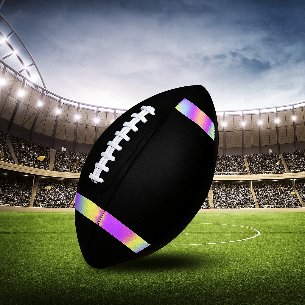 Pallone da rugby ufficiale taglia 9 in pelle PU per allenamento, partita e sport all'aperto - Fioriscas