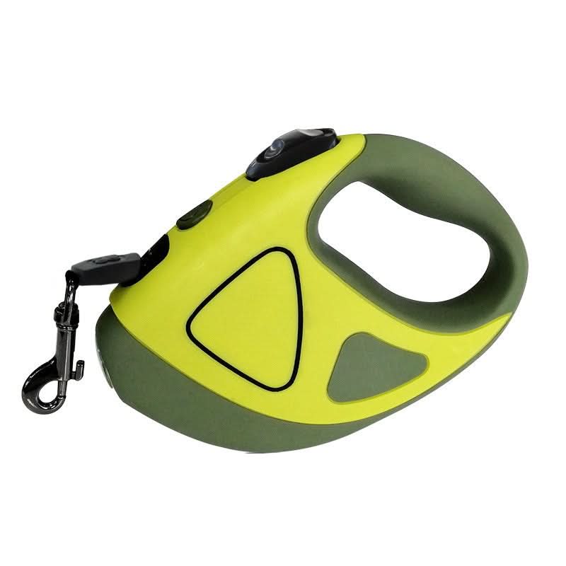 Automatiskt hundkoppel med LED-lampa och ergonomiskt halkfritt handtag - Fioriscas