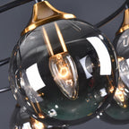 Valentina nordisk boble glasloftslampe, grå/amber | Fioriscas