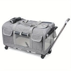 Sistema de viagem para animais de estimação extragrandes, portátil, com trolley destacável e transportadora | Fioriscas