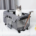 Sistema de viagem para animais de estimação extragrandes, portátil, com trolley destacável e transportadora | Fioriscas