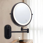 Luxa LED-scheerspiegel voor wandmontage, oplaadbaar, 3× of 10× vergroting