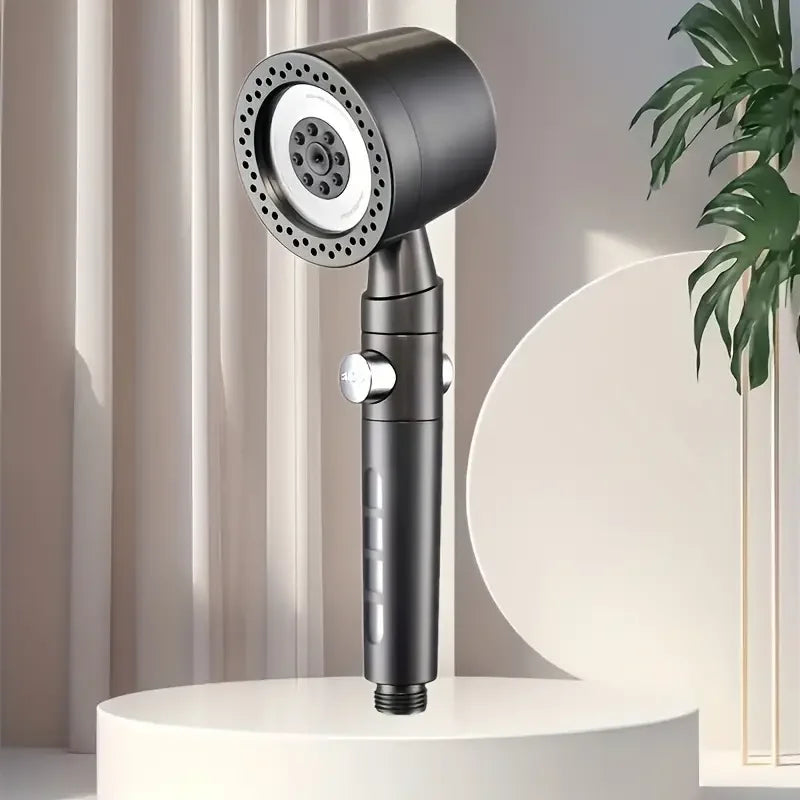 Chuveiro de mão com seis modos, filtro integrado e paragem com um botão | Fioriscas