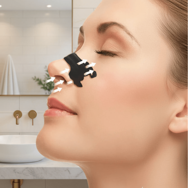 Anti-Snoring Nasal Strips for Free Breathing & Better Sleep - Fioriscas