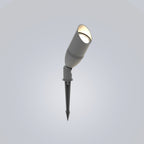 Ray Modern Round Glass/Metal Solar Outdoor Ground Lamp Spotlight - Neutralighting