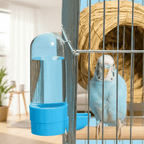 Abreuvoir et mangeoire automatiques 2-en-1 pour oiseaux - Fioriscas
