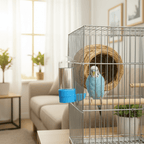 Abreuvoir et mangeoire automatiques 2-en-1 pour oiseaux - Fioriscas