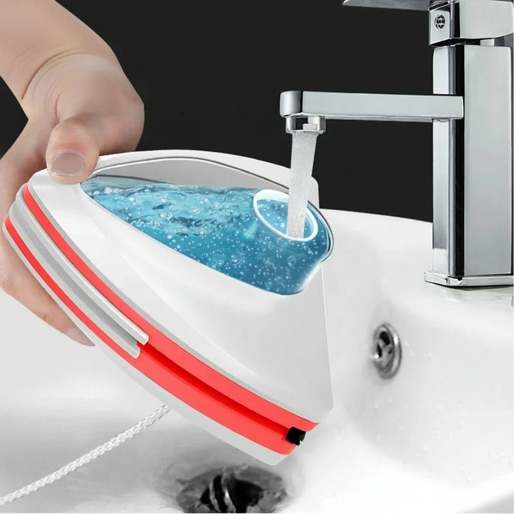 Magnetische dubbelzijdige glasreiniger met watervulkamer - Fioriscas