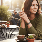 Leather Bracelet with Guitar-Inspired Design - Fioriscas