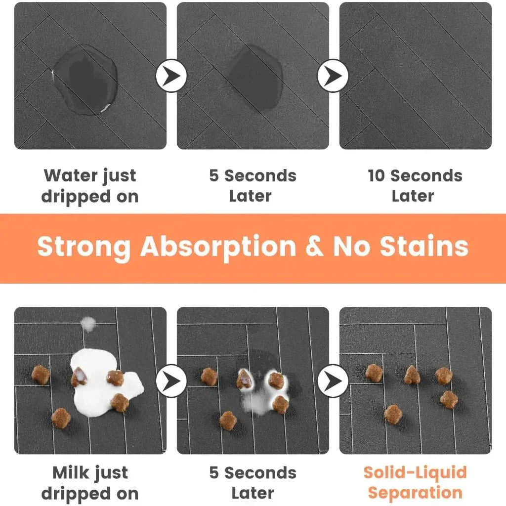 Absorbent Feeding Mat with Waterproof Non-Slip Bottom - Fioriscas