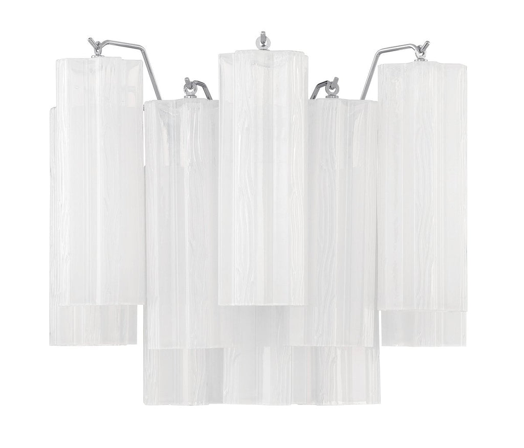 Aurora wandlamp Tronchi glazen buis gelaagd amber modern | Fioriscas
