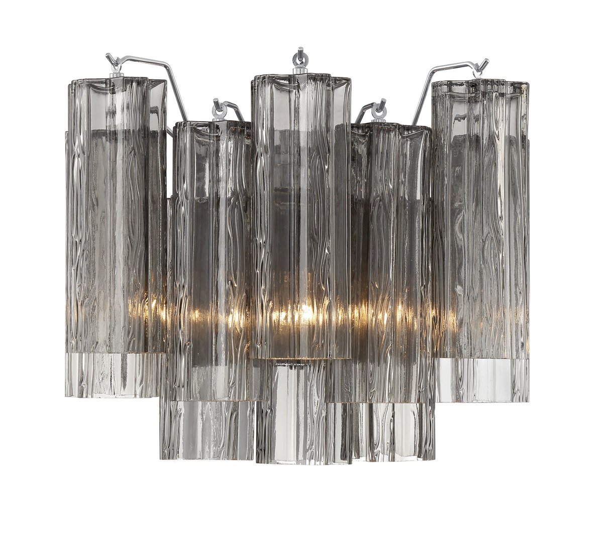 Aurora wandlamp Tronchi glazen buis gelaagd amber modern | Fioriscas