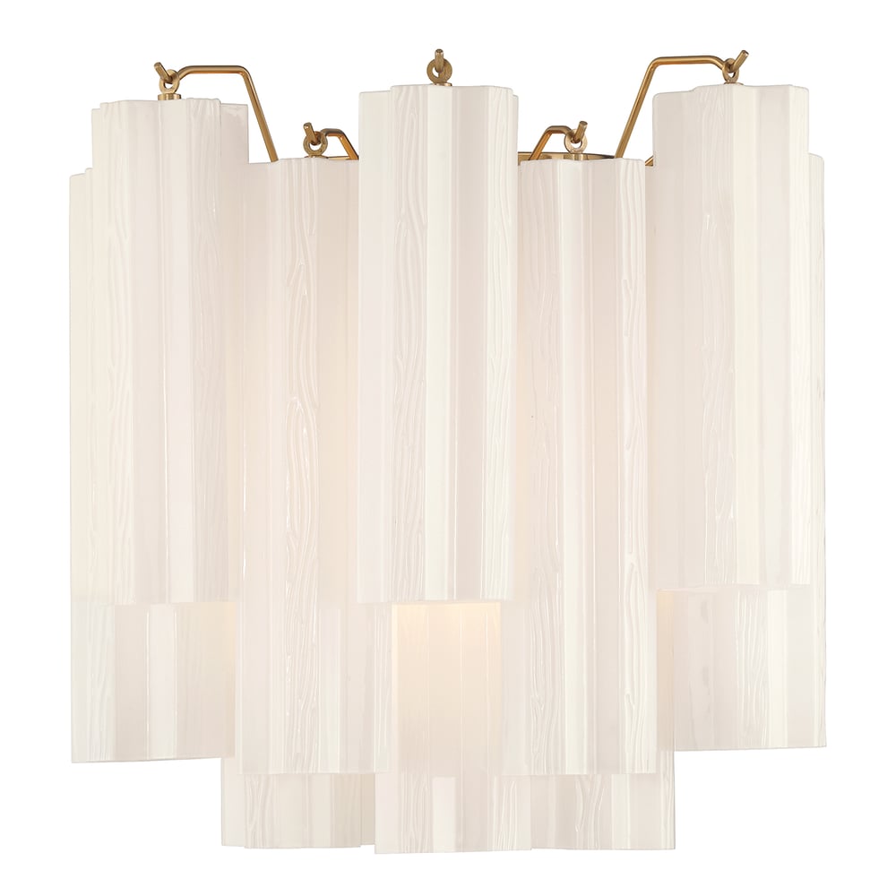 Aurora wandlamp Tronchi glazen buis gelaagd amber modern | Fioriscas