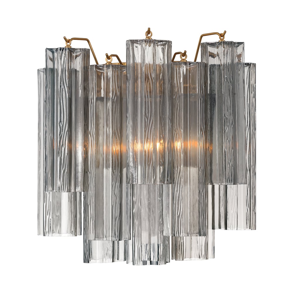 Aurora wandlamp Tronchi glazen buis gelaagd amber modern | Fioriscas
