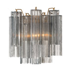 Aurora Wall Light Tronchi Glass Tube Tiered Amber Modern - Neutralighting