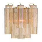 Aurora Wall Light Tronchi Glass Tube Tiered Amber Modern - Neutralighting