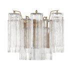 Aurora wandlamp Tronchi glazen buis gelaagd amber modern | Fioriscas