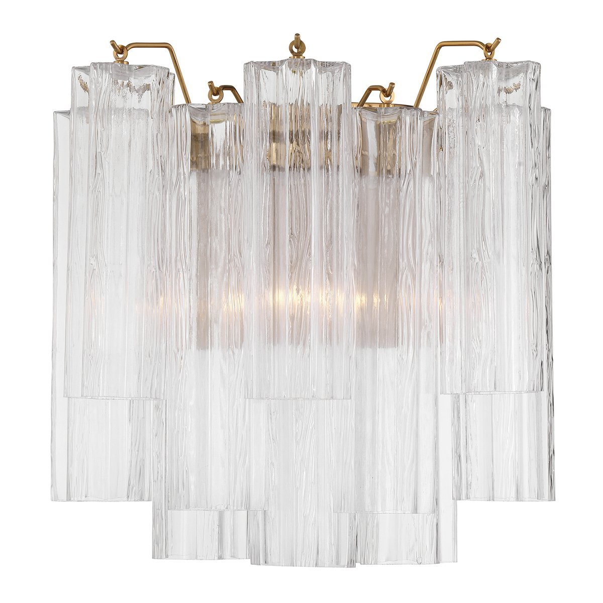 Aurora wandlamp Tronchi glazen buis gelaagd amber modern | Fioriscas