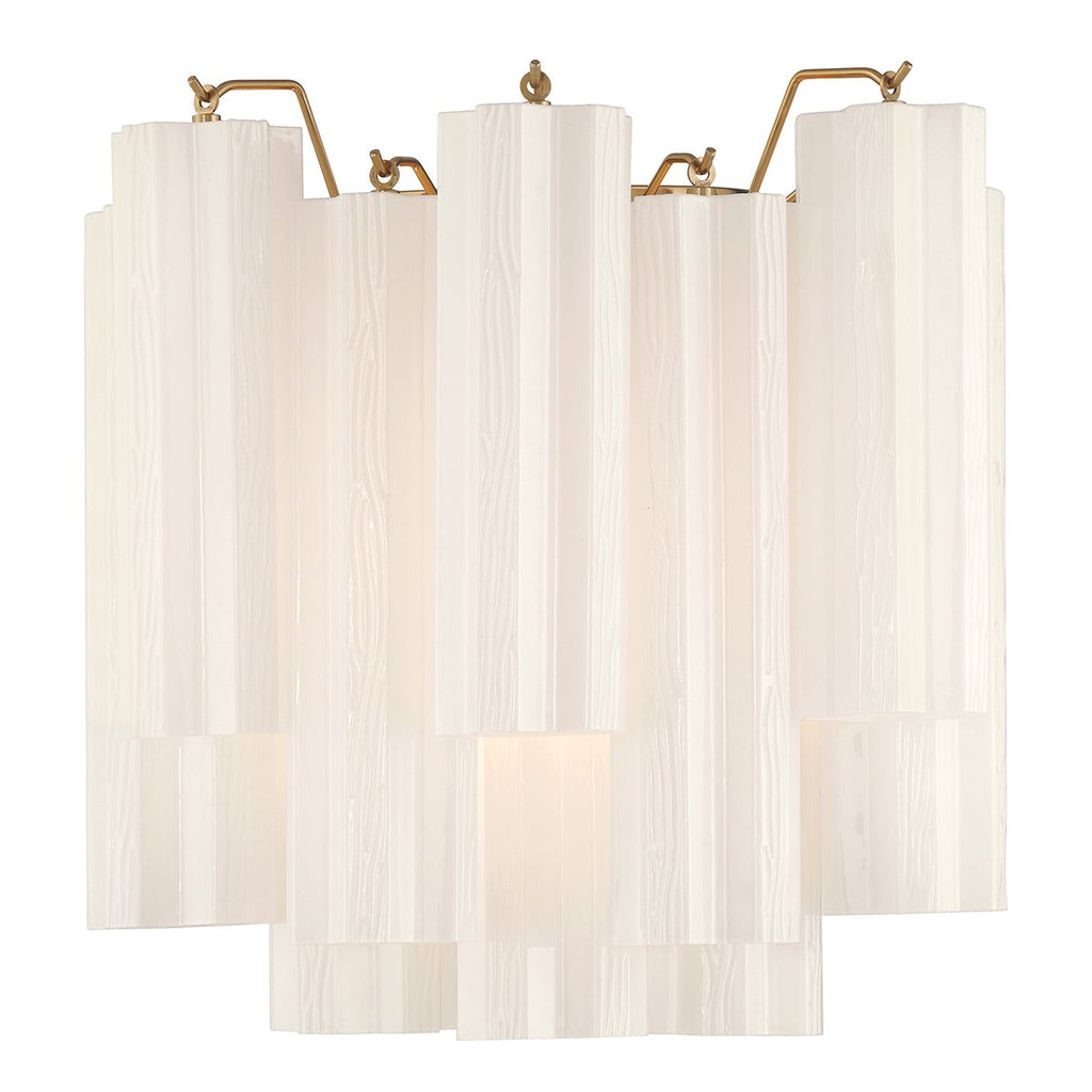 Aurora wandlamp Tronchi glazen buis gelaagd amber modern | Fioriscas