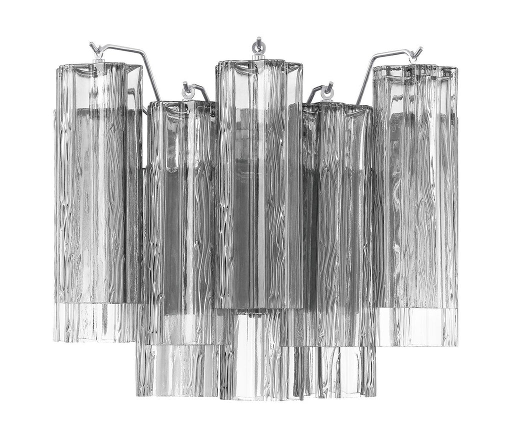 Aurora wandlamp Tronchi glazen buis gelaagd amber modern | Fioriscas