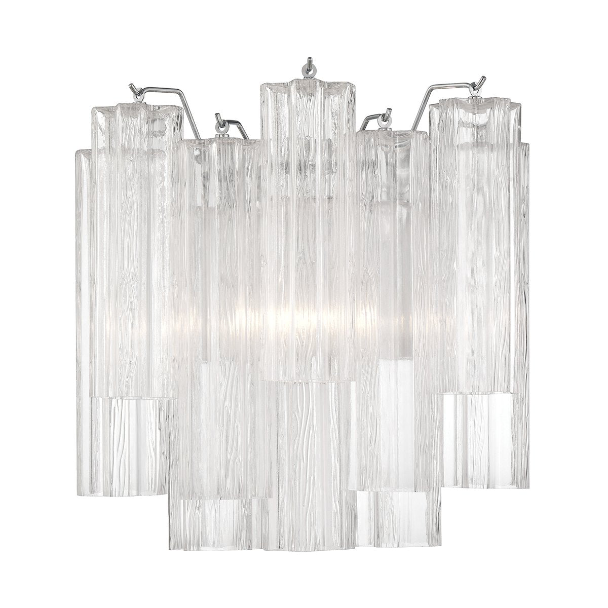 Aurora wandlamp Tronchi glazen buis gelaagd amber modern | Fioriscas