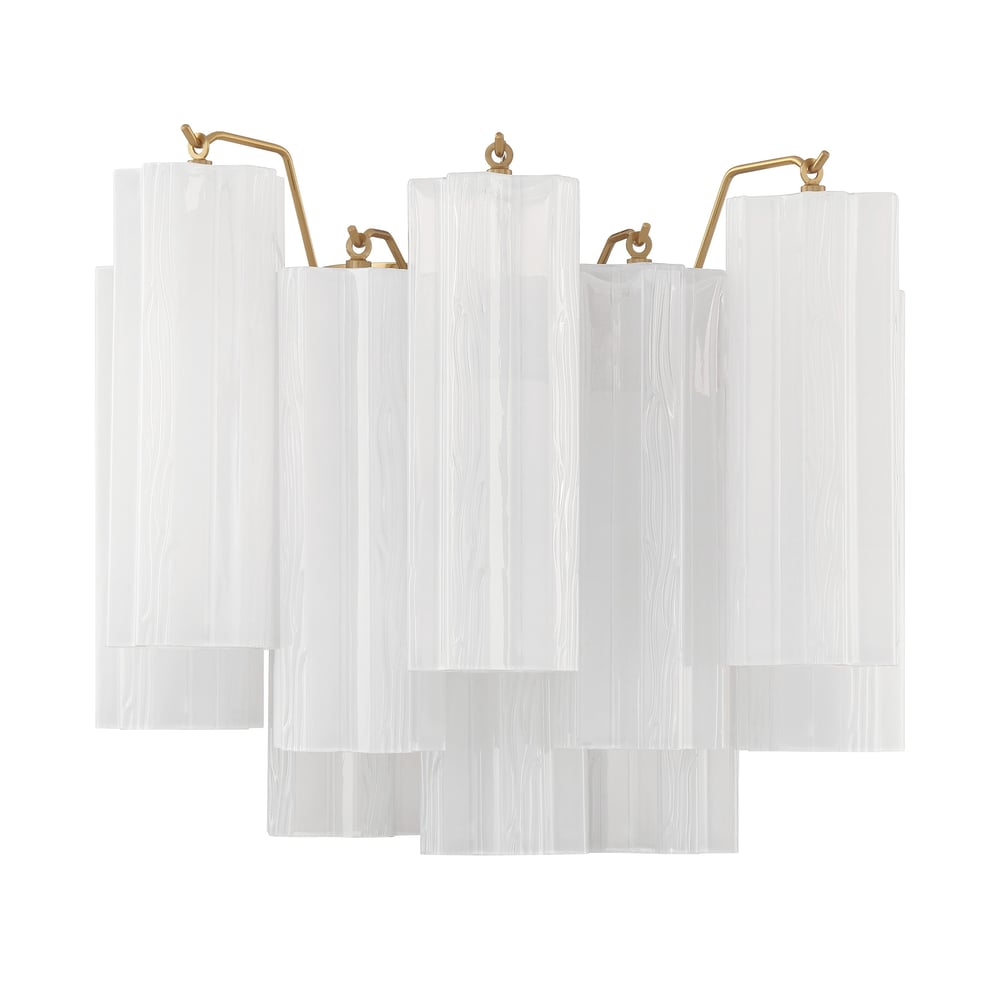 Aurora wandlamp Tronchi glazen buis gelaagd amber modern | Fioriscas