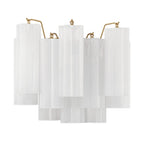 Aurora wandlamp Tronchi glazen buis gelaagd amber modern | Fioriscas