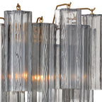 Aurora wandlamp Tronchi glazen buis gelaagd amber modern | Fioriscas
