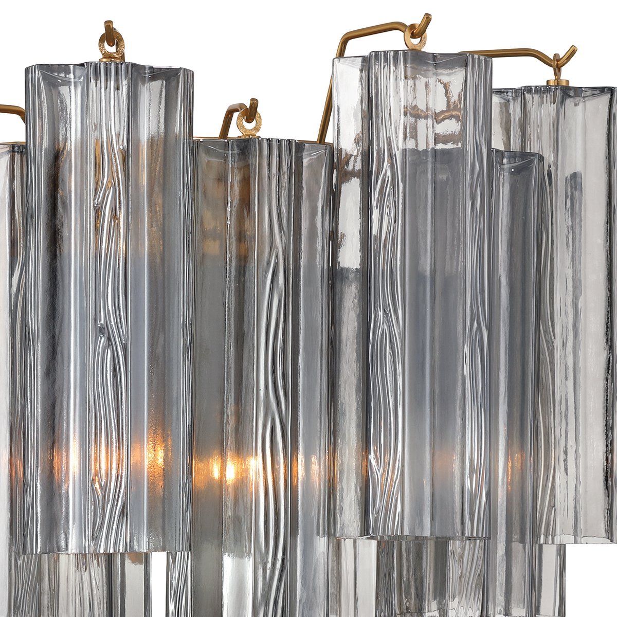 Aurora wandlamp Tronchi glazen buis gelaagd amber modern | Fioriscas