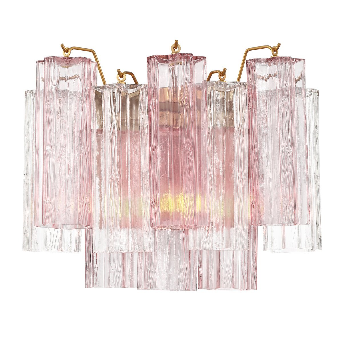 Aurora wandlamp Tronchi glazen buis gelaagd amber modern | Fioriscas