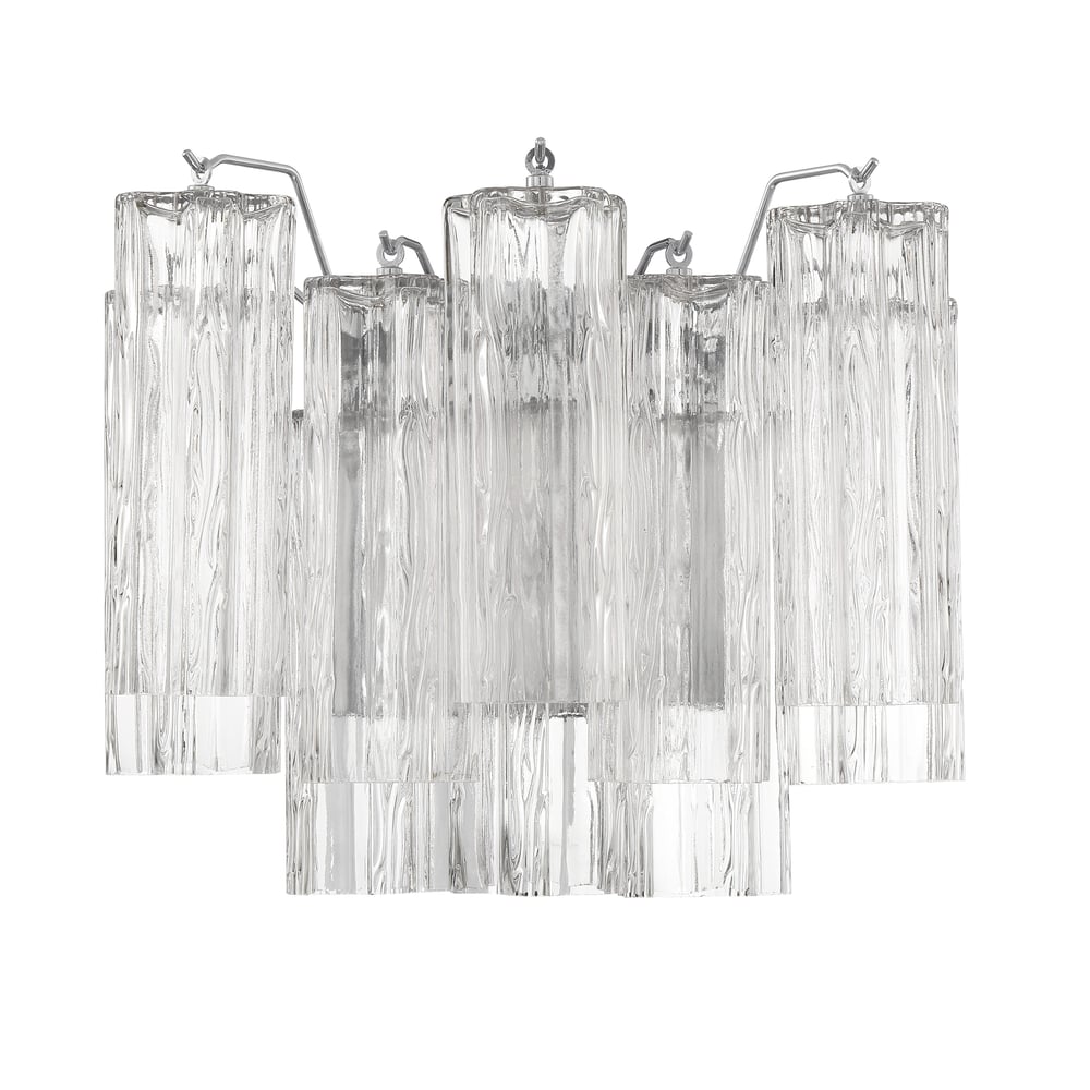 Aurora wandlamp Tronchi glazen buis gelaagd amber modern | Fioriscas