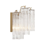 Aurora wandlamp Tronchi glazen buis gelaagd amber modern | Fioriscas